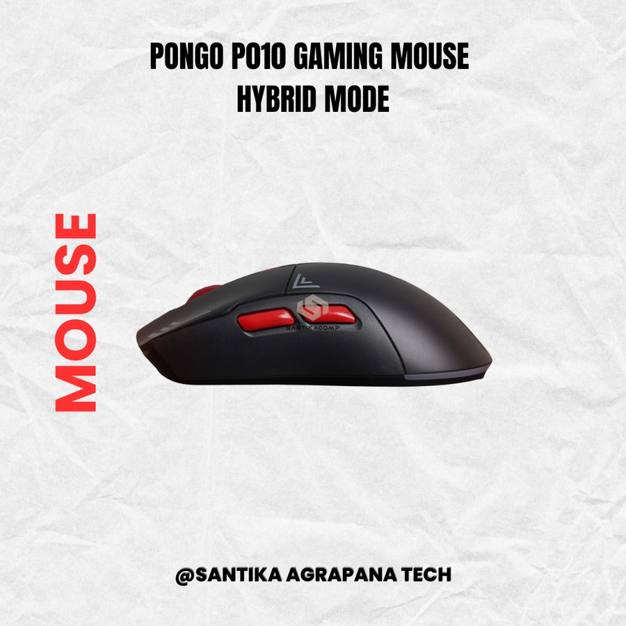 Jual Axioo Pongo P010 Gaming Mouse Hybrid Mode Wireless 2.4Ghz dan Type ...