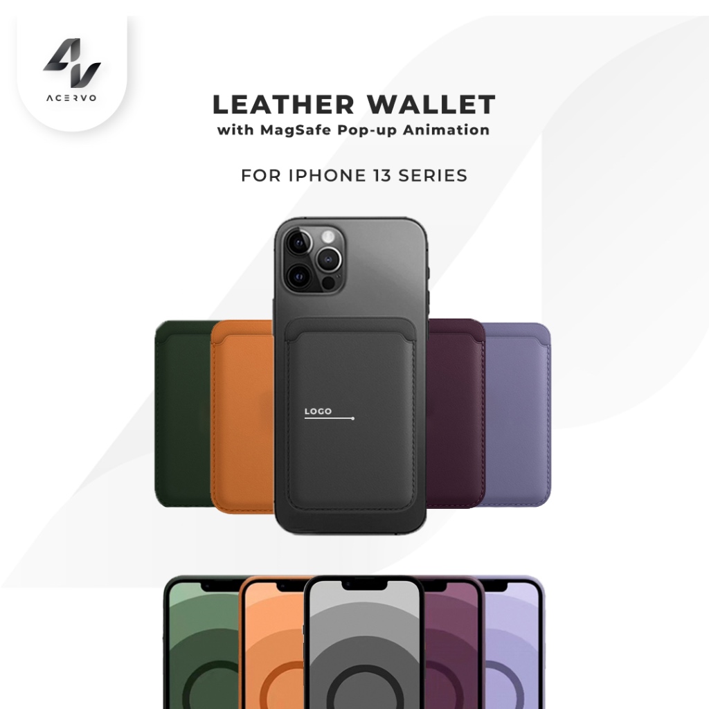 Jual iPhone 13 Series Leather Wallet with MagSafe Pop-up Animation Card ...