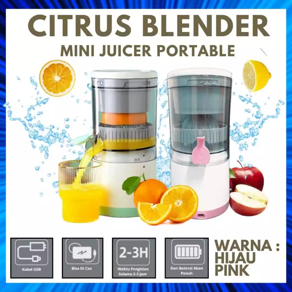 Citrus Blender Mini Juicer Portable Alat Peras Buah Otomatis Multifungsi / Blender Juicer Portable USB Mini Juicer Multifungsi Alat Peras Jeruk otomatis automatic | AutoStock