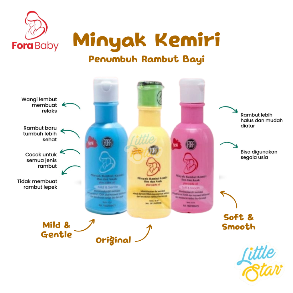 Jual Fora Natures Minyak Kemiri 65Ml Penumbuh Rambut Bayi Baby