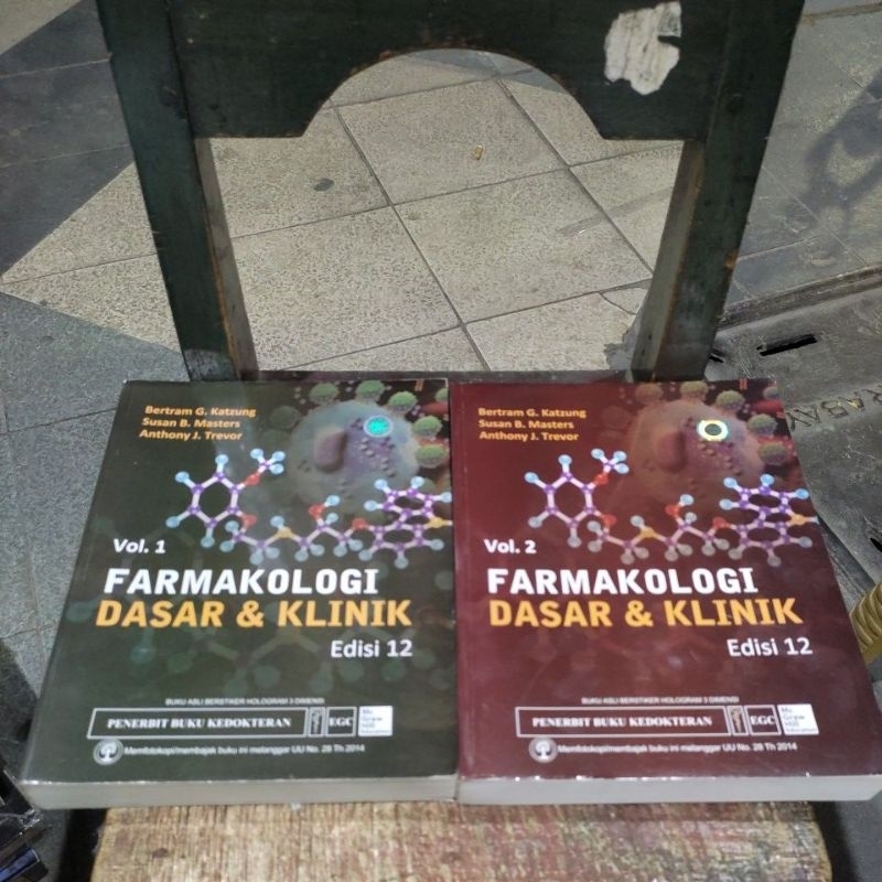 Jual BUKU FARMAKOLOGI DASAR DAN KLINIK Vol. 1 Dan 2EDISI 12 (ORIGINAL ...