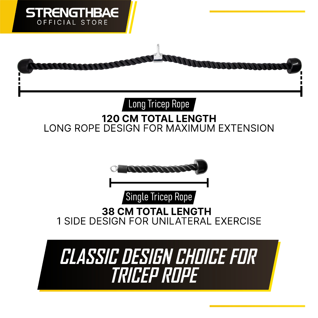 Jual Classic Cable Attachment STRENGTHBAE Lat Pulldown Row Bar D V ...