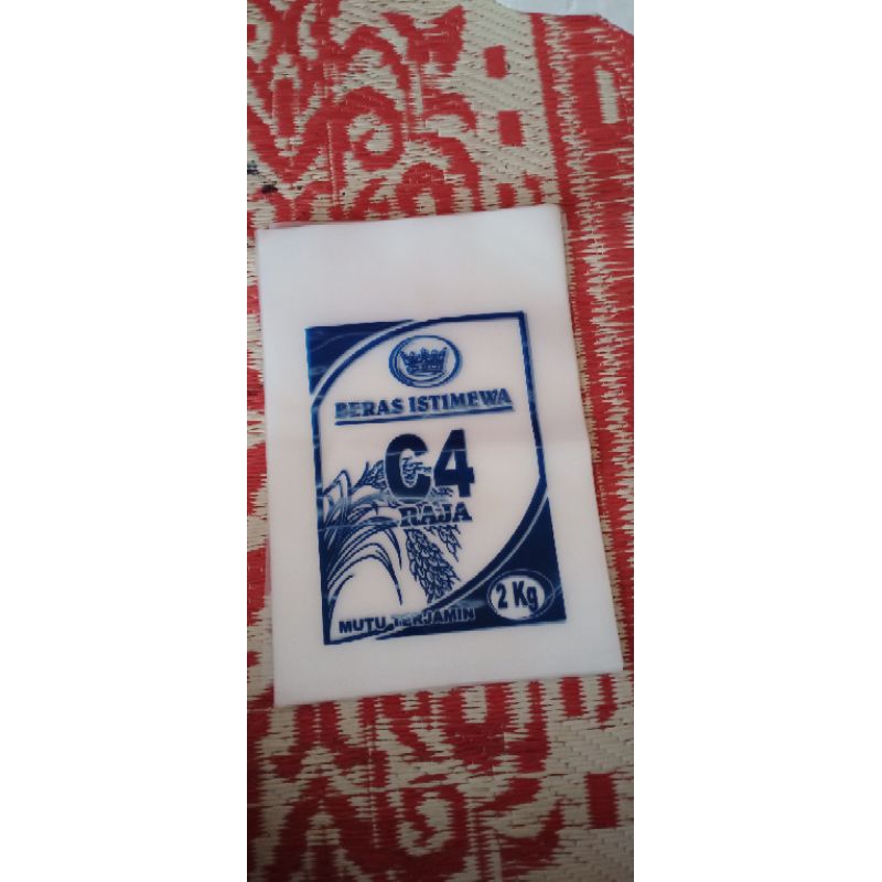 Jual plastik beras 2 kg C4 raja ( isi 100 lembar ) | Shopee Indonesia