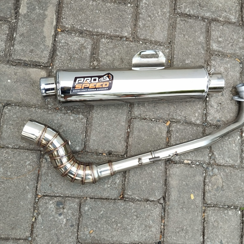 Jual open pipe standard CKD pro speed power pipe 1set big elbow for xrm ...