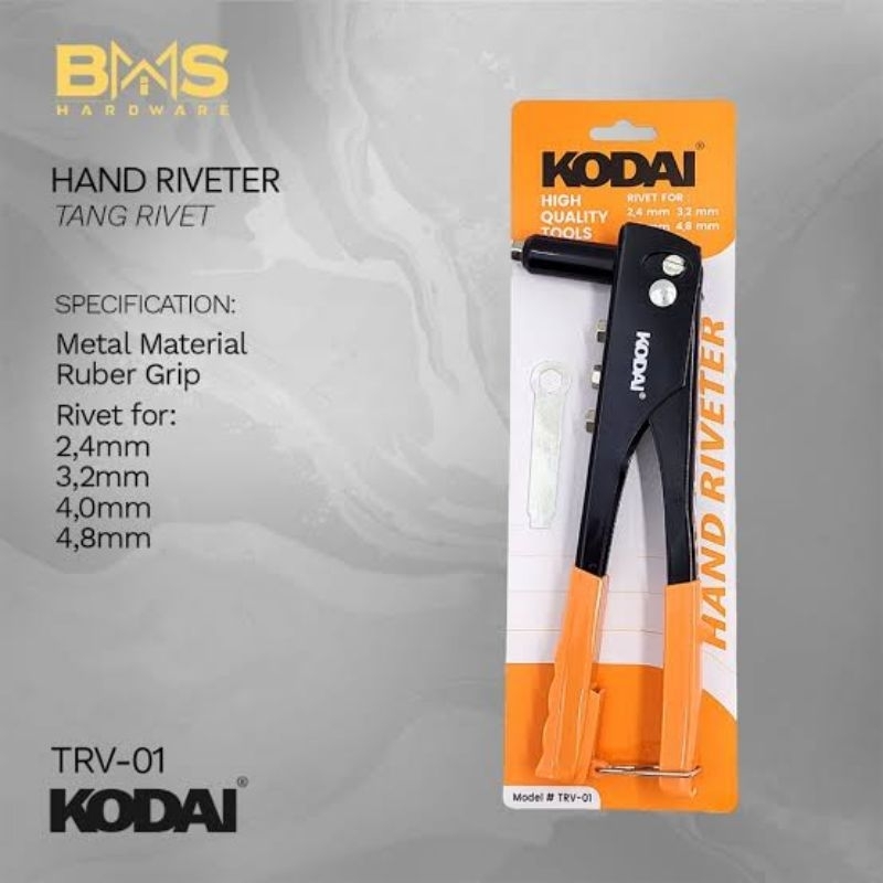 Jual Tang Rivet KODAI 2,4 - 4,8 mm / Tembakan paku | Shopee Indonesia