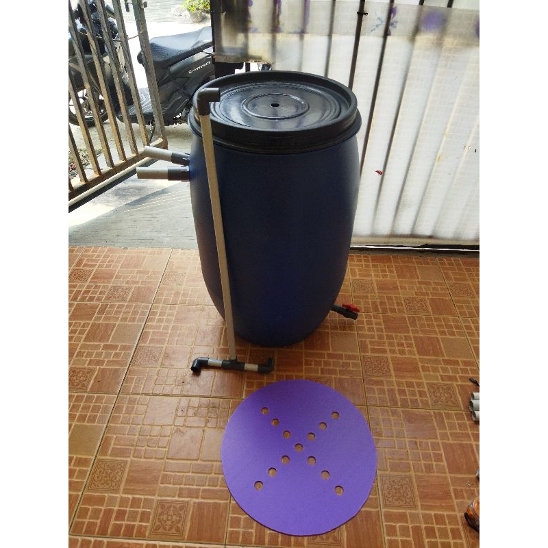 Jual Tong filter kolam koi uk 60 liter , 2 output | Shopee Indonesia