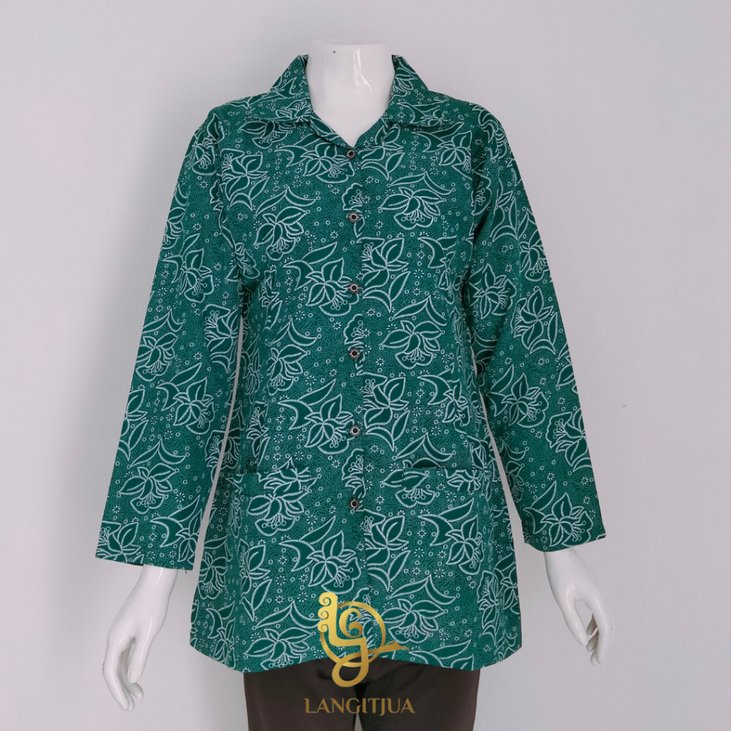 Jual SERAGAM PKK NASIONAL | BATIK PKK RESMI NASIONAL HIJAU TOSKA ...