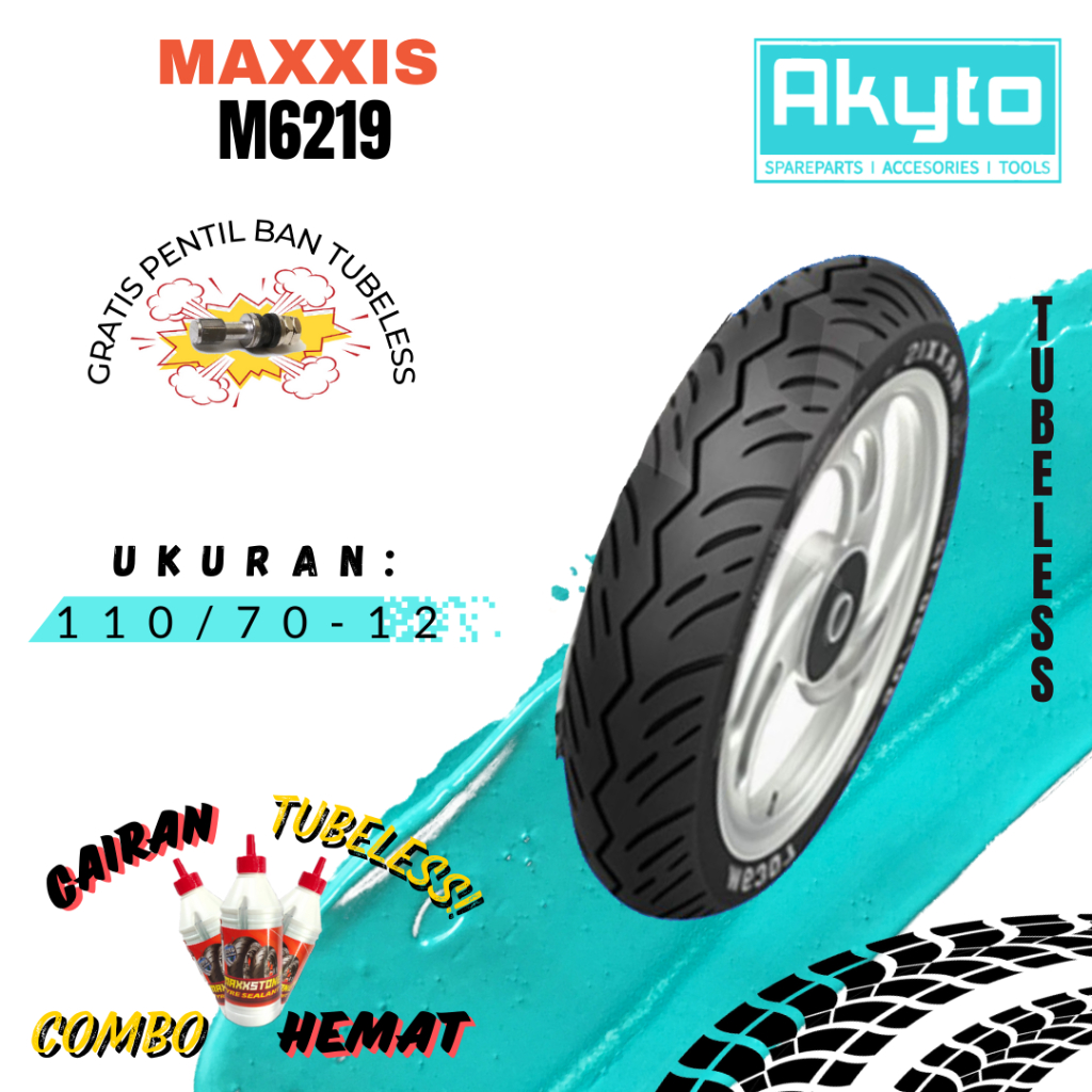 Jual BAN MAXXIS M6219 / BAN TUBELESS / BAN RING 12 / BAN R12 / BAN ...