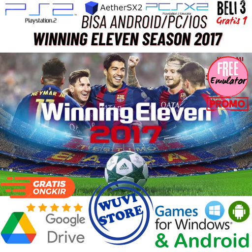 Jual PS2 Winning Eleven Season 2017 Bisa di PC /