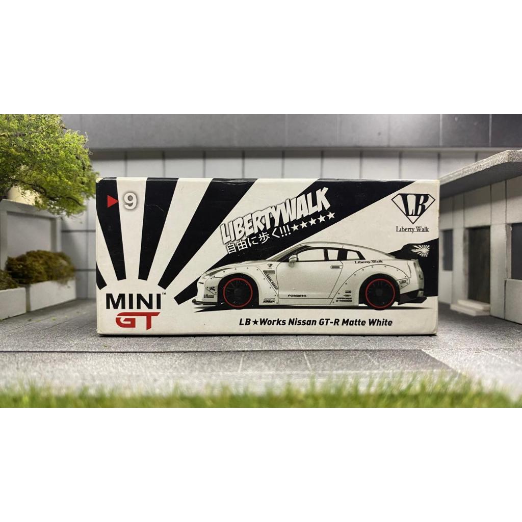 Jual MINI GT NO.9 LB*WORKS Nissan GT-R Matte White | Shopee Indonesia