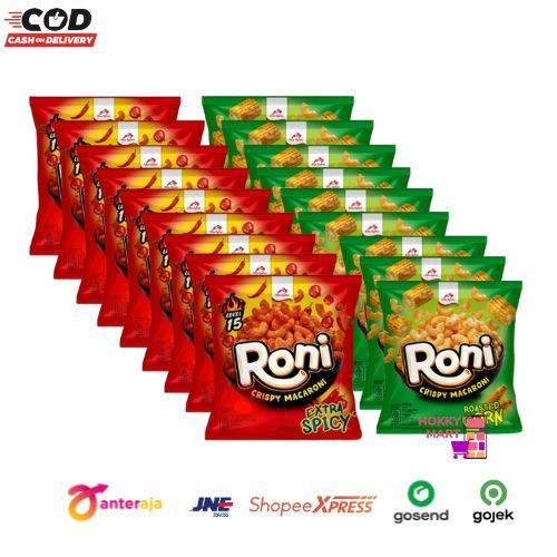 Jual [ HOKKY ] Roni Crispy Macaroni Dua Kelinci Renceng isi 10 x 28gr ...