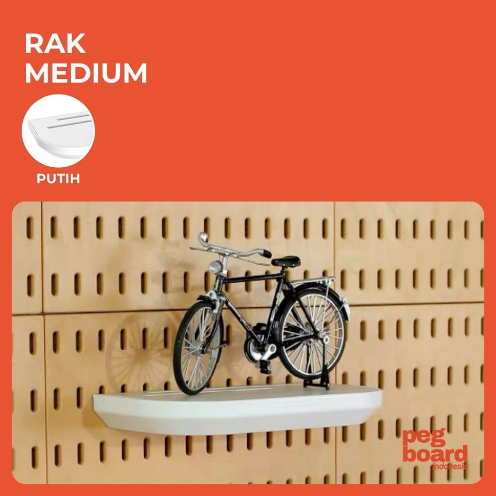 Jual Rak Medium /shelf pegboard papan lubang asesoris / Dekorasi Rumah ...