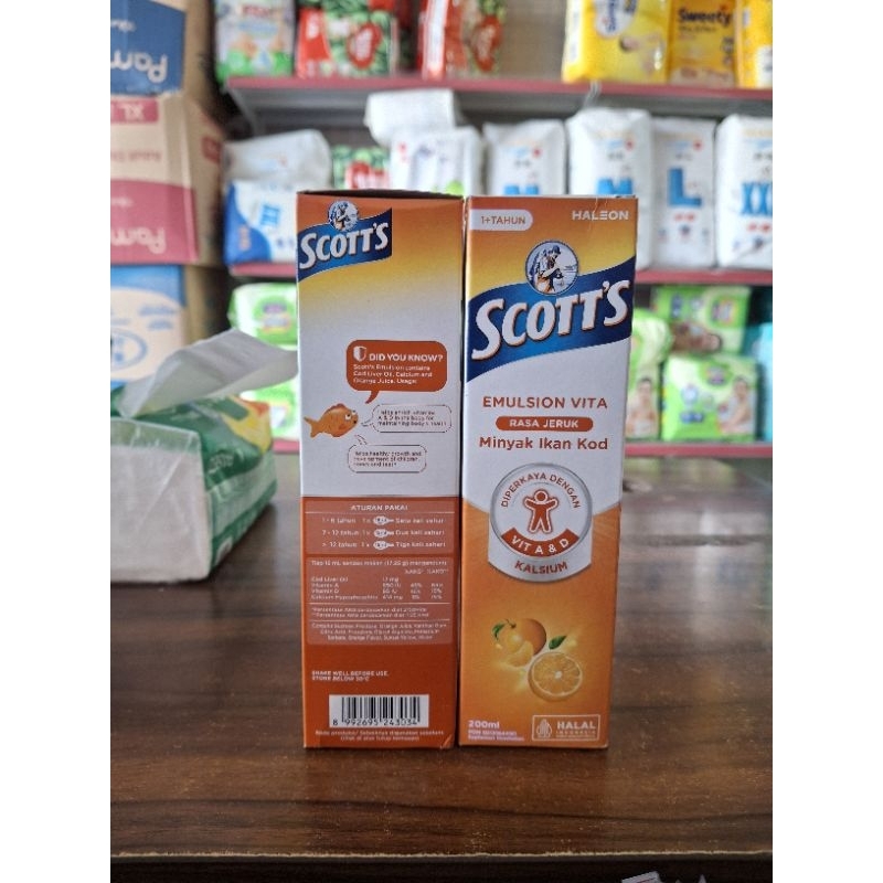 Jual Scott's Vitamin Rasa Jeruk 200ml | Shopee Indonesia