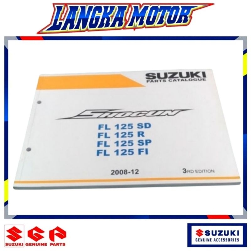 Jual Shogun ORI SGP Buku Katalog parts Mesin Listrik Bodi Suzuki SHOGUN ...