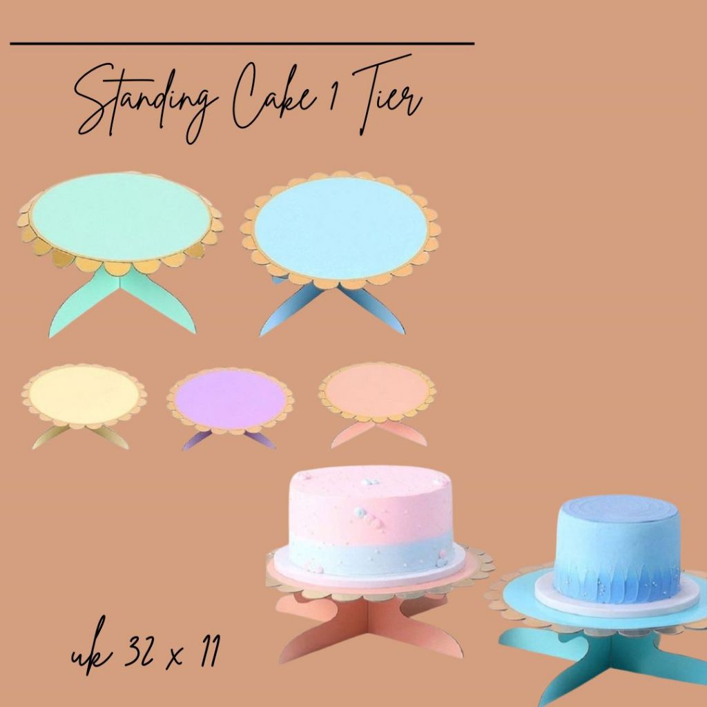 Jual STANDING CAKE 1 TIER / TEMPAT DISPLAY CAKE ULANG TAHUN / STAND ...