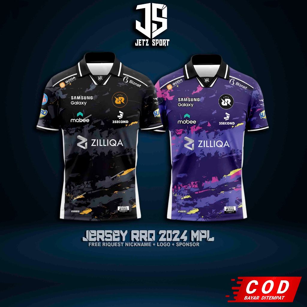 Jual Jersey Baju Kaos RRQ 2024 MPL ID Season 14 ( free custom nickname ...