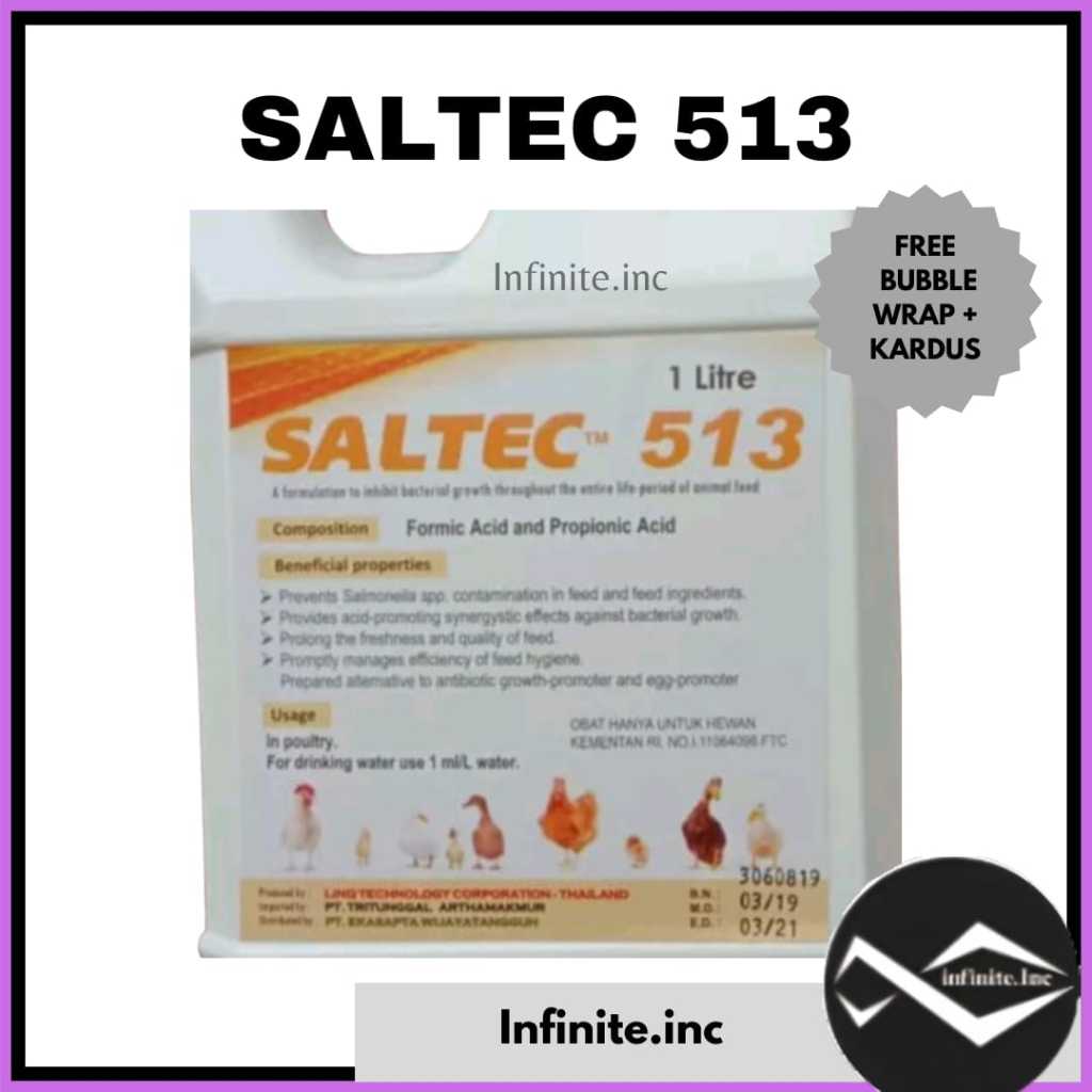 Jual saltec 513 1 liter (acidifier asam propionat asam format) | Shopee ...