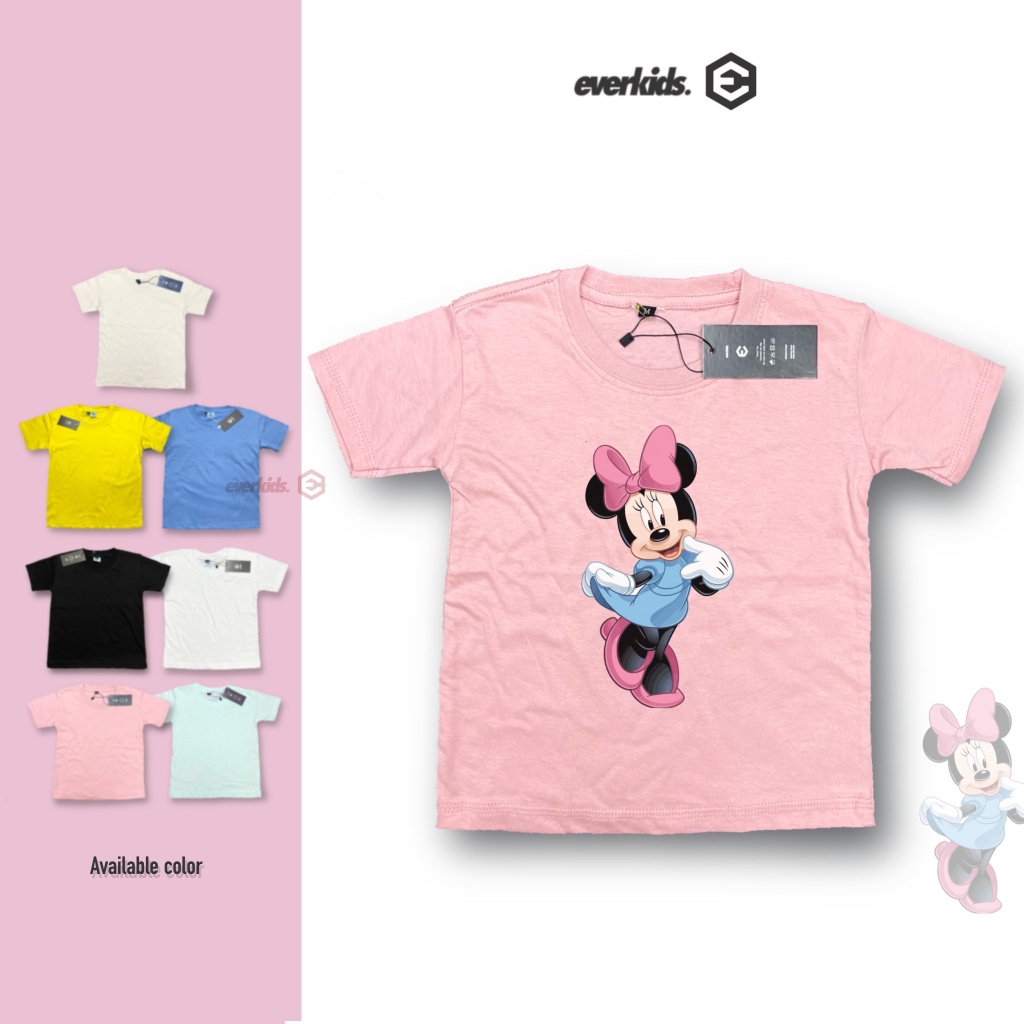Little M Kerah Aplikasi Cat Kaos Anak Perempuan