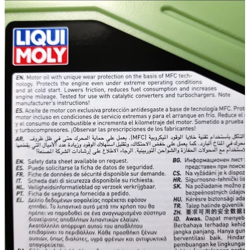 Jual NEW BARCODE + ADVANCED FULL SYNTHETIC Liqui Moly LiquiMoly Molygen ...