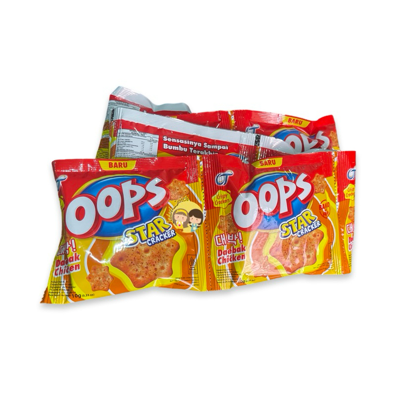 Jual OOPS STAR Cracker Baked 10 x 10gr – Rasa Balado, Chicken, Tomato ...