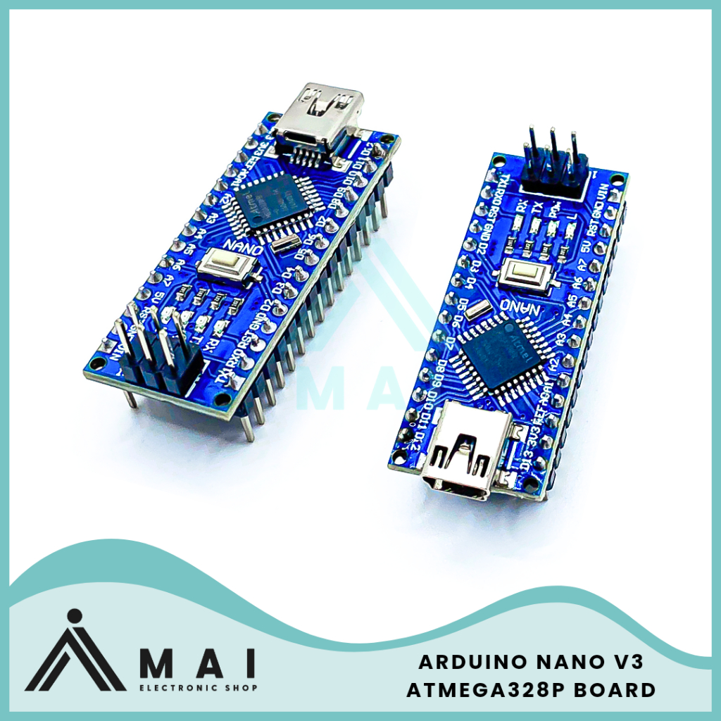 Jual Arduino Nano V3 ATMEGA328P 5V with CH340G Downloader | Shopee ...