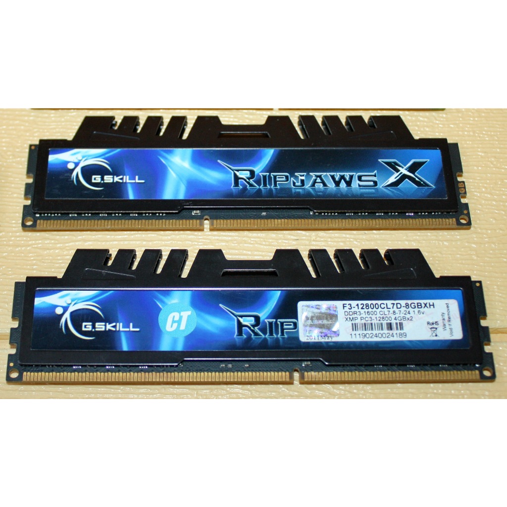 Skill Ddr3 1600 Gskill Ripjaws X RAM 8GB GSKILL RIPJAWS GB DDR3