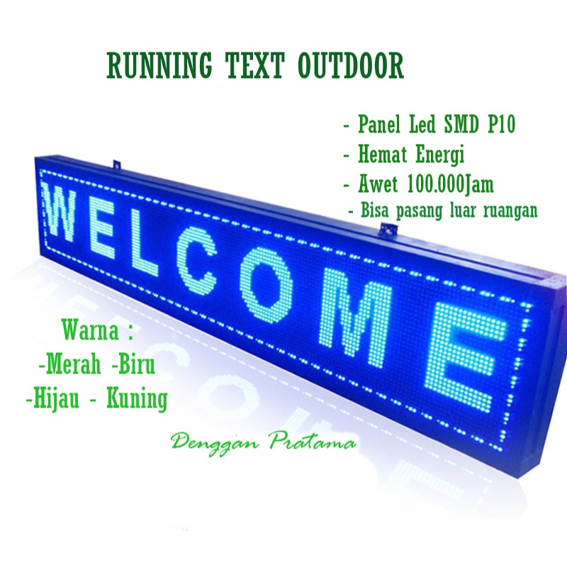Jual Running Text Led Display Outdoor / Moving Sign Rambu | Shopee ...