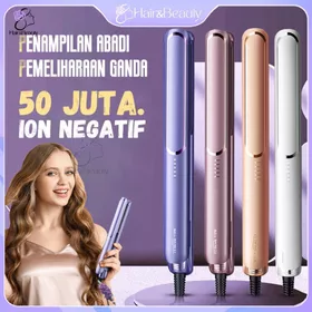 HIB 0006 NEW Catokan Rambut 2 In 1 Catok Lurus Dan Keriting Alat Pelurus Rambut Ion 10 Detik
