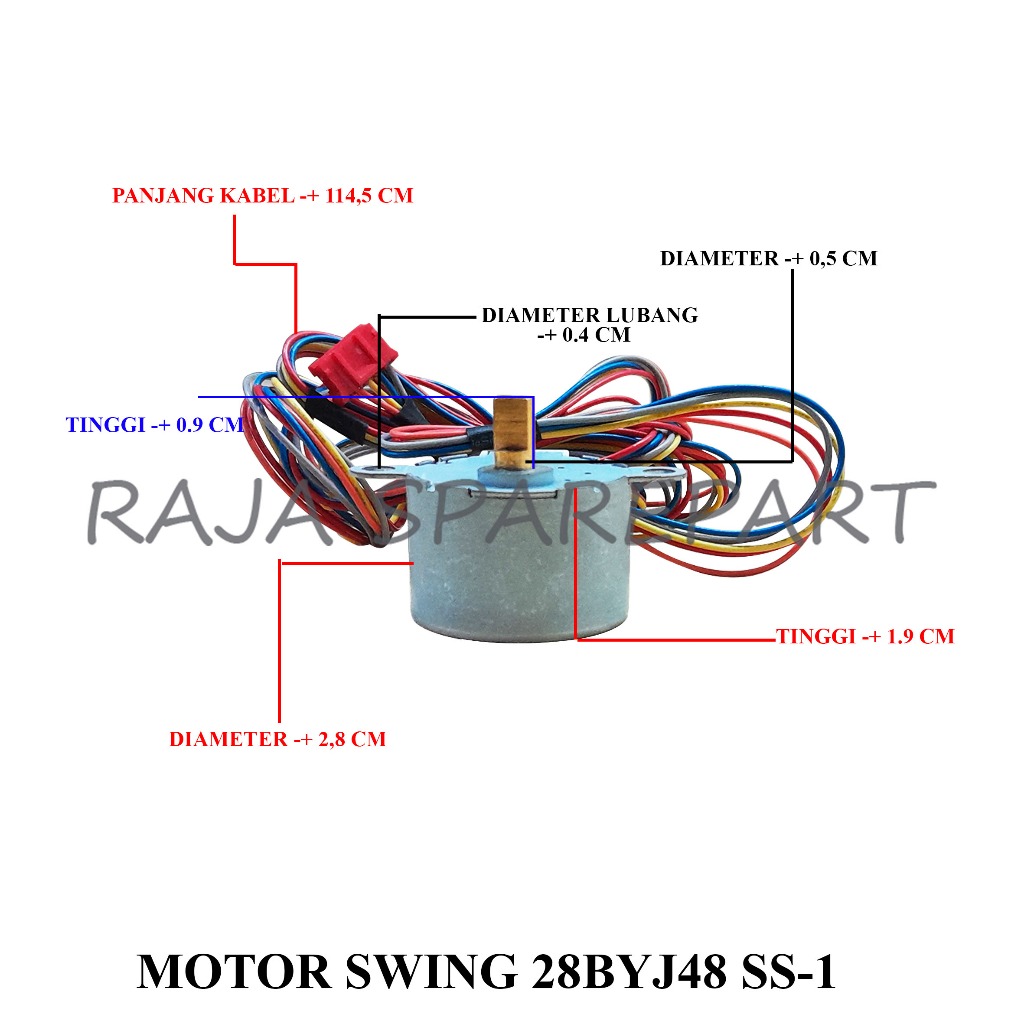 Jual MSS SWING MOTOR AC / DINAMO SWING / MOTOR SWING 28BYJ48 SS-1 ...