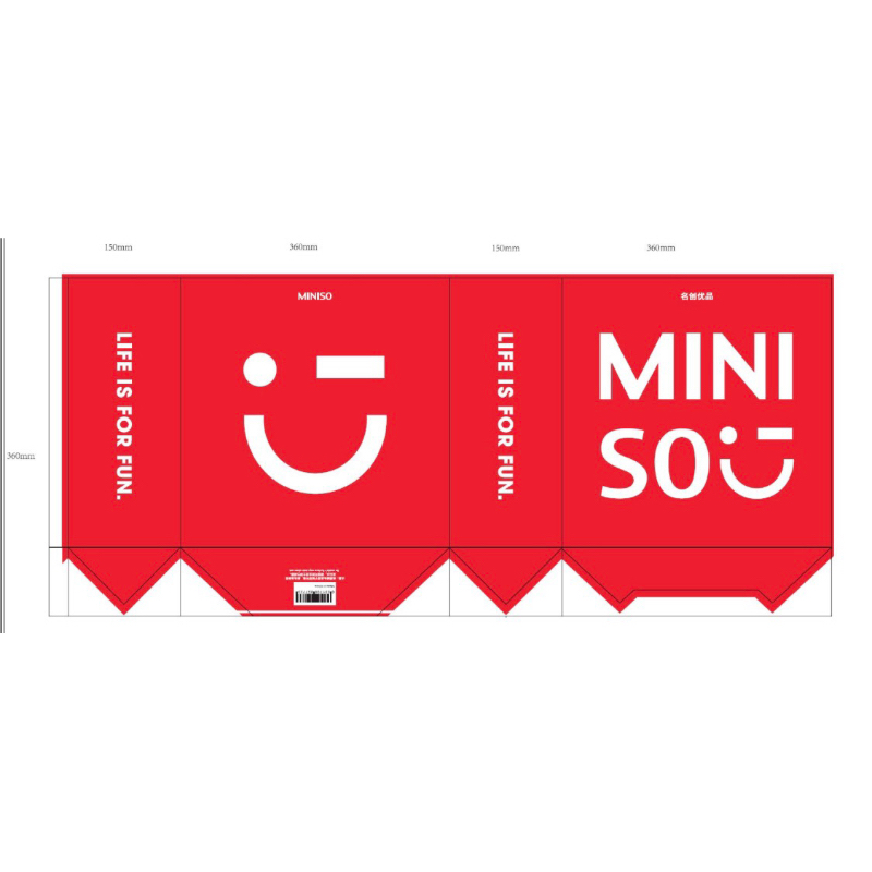 Jual MINISO ORIGINAL Paper Bag Red Small / Medium | Shopee Indonesia