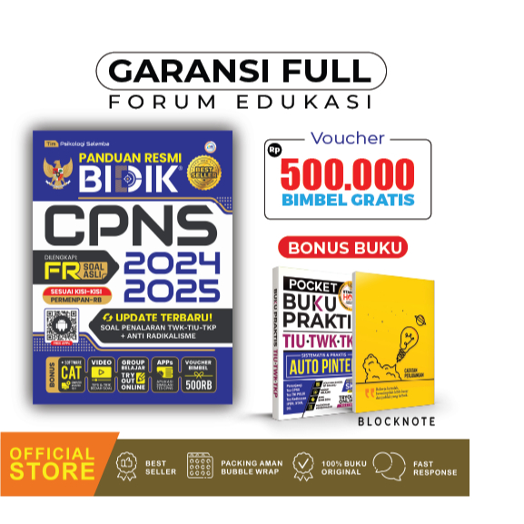 Jual Panduan Resmi Bidik Cpns 2024 2025 Bonus Pocket Tiu Twk Dan