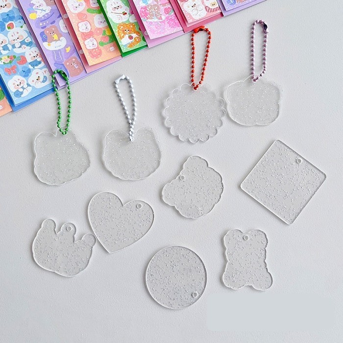 Jual Akrilik Glitter Gold | Acrylic Keychain Bahan Gantungan Kunci ...