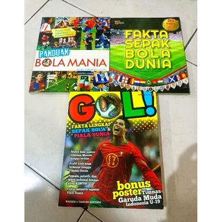 ( PROMO BUKU MURAH ORIGINAL ) BUKU OLAHRAGA / DUNIA SEPAK BOLA / PANDUAN BOLA MANIA / FAKTA SEPAK BOLA DUNIA / GOL / KLUB SEPAK BOLA / HOBI / BEST SELLER / PIALA DUNIA / SEJARAH SEPAK BOLA /