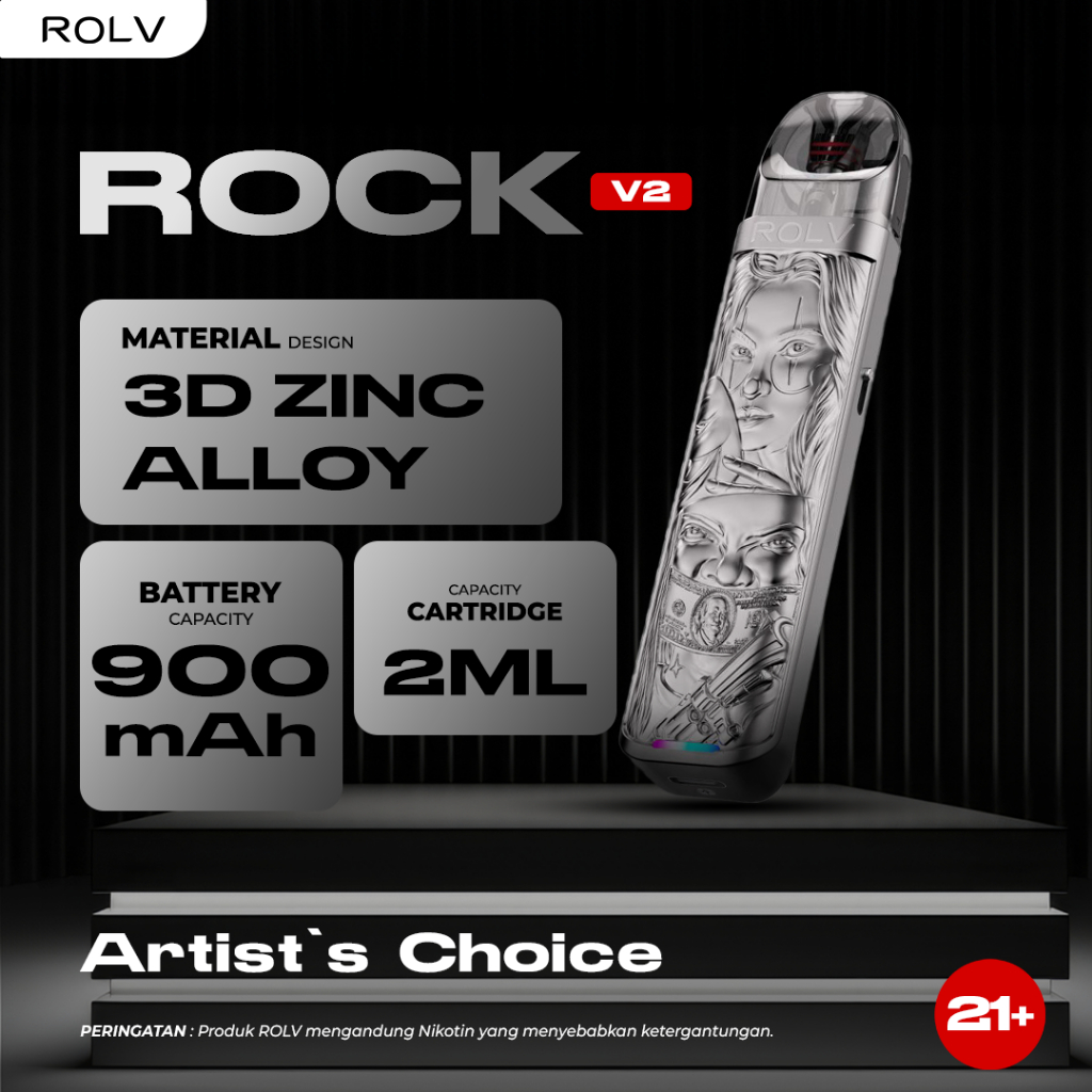 Jual ROCK ROLV POD 900mAh 30watt authentic Vape Device | Shopee Indonesia