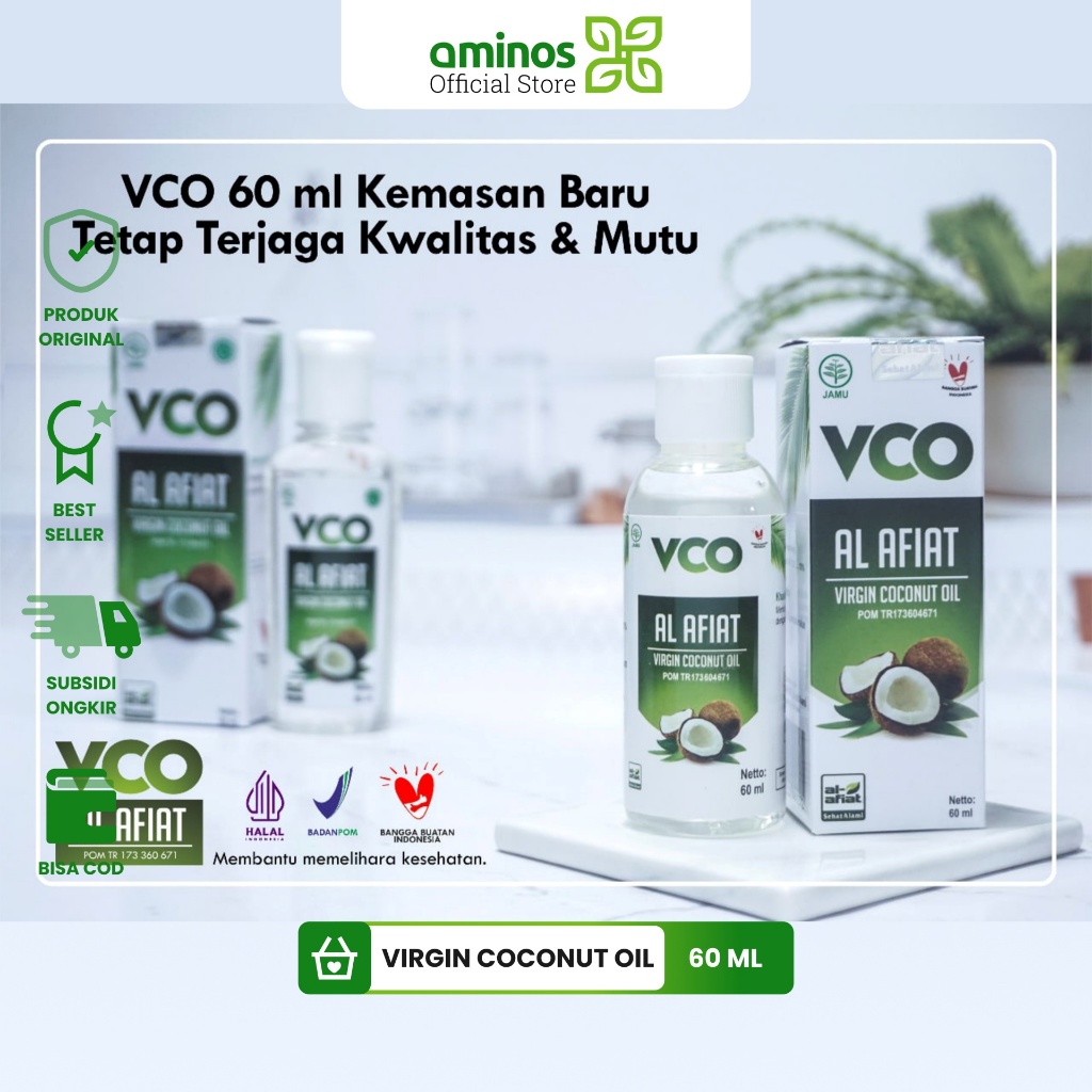 VCO Al Afiat 60 ml - Minyak Kelapa Murni