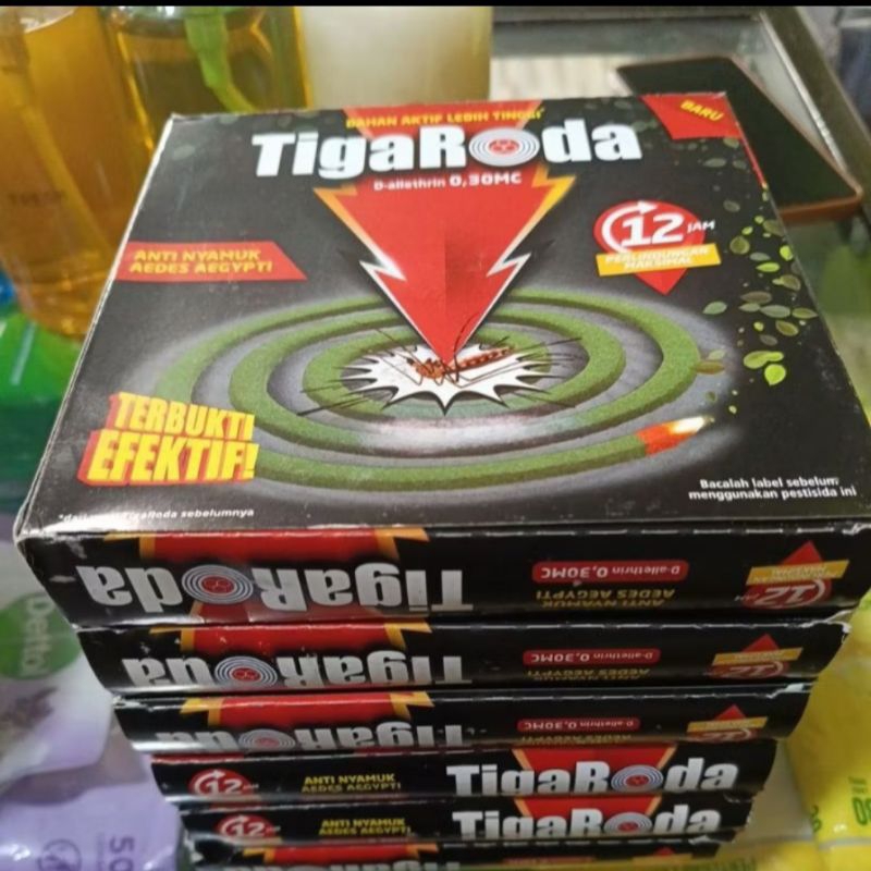 Jual TIGA RODA obat nyamuk bakar 30pasang (6pak) | Shopee Indonesia