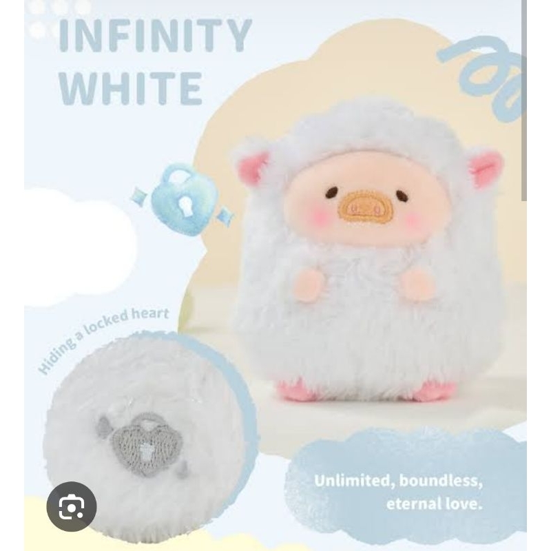 Jual Lulu The Piggy Rainbow Sheep Plush Infinity White. Ori. | Shopee ...