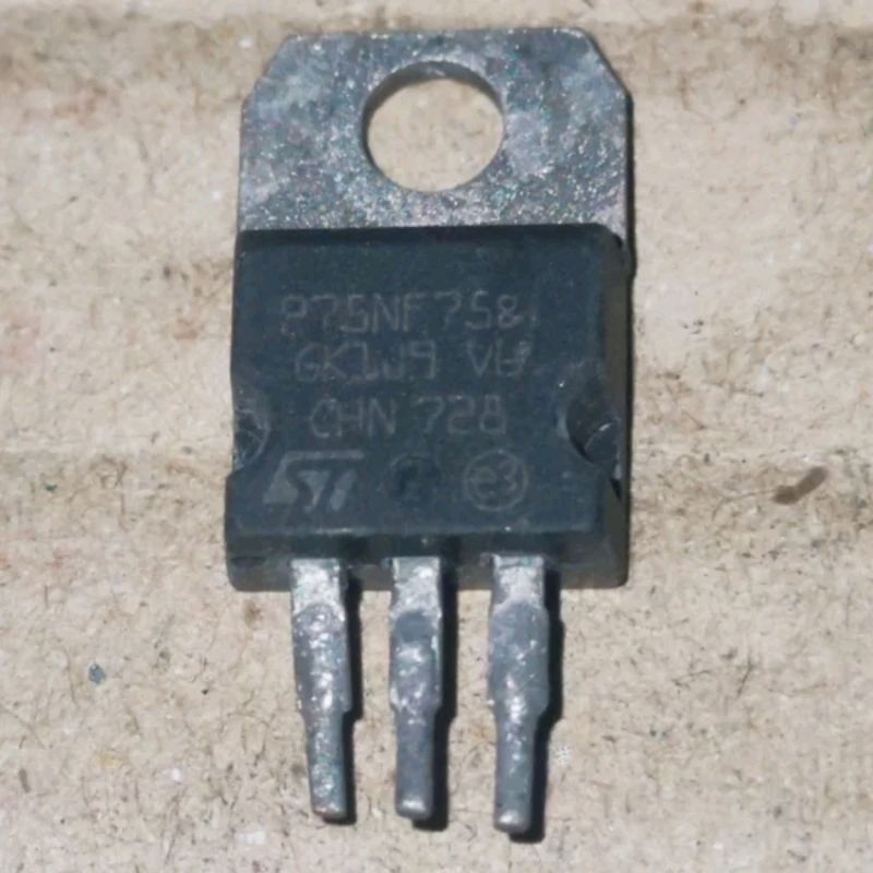 Transistor Potenza 10 Pezzi 10 Transistor P75NF75 P75N75 STP75NF75 TO-220 Originali ST - Per Circuiti Elettronici Transistor Per Circuiti Di Potenza - Foto 5