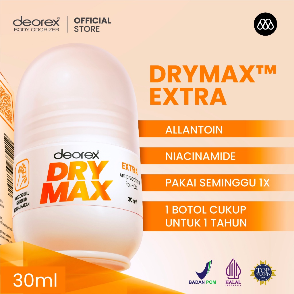 Jual Deorex DryMax Extra Clinical Antiperspirant Deodorant Whitening ...