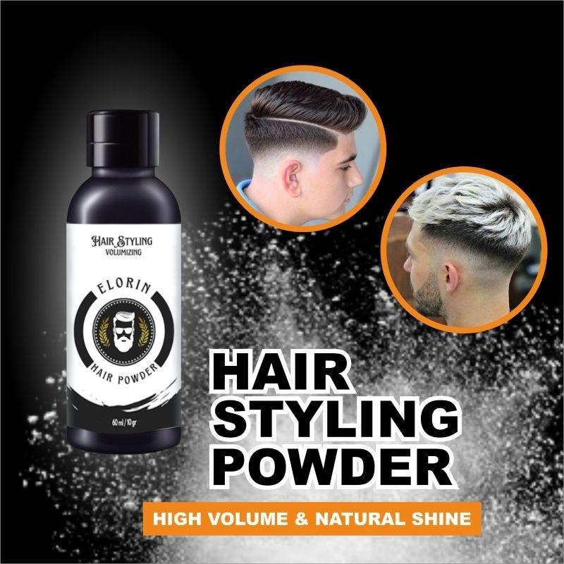 Jual Hair Powder Rambut Pria By Elorin 60ml Beraroma | Shopee Indonesia