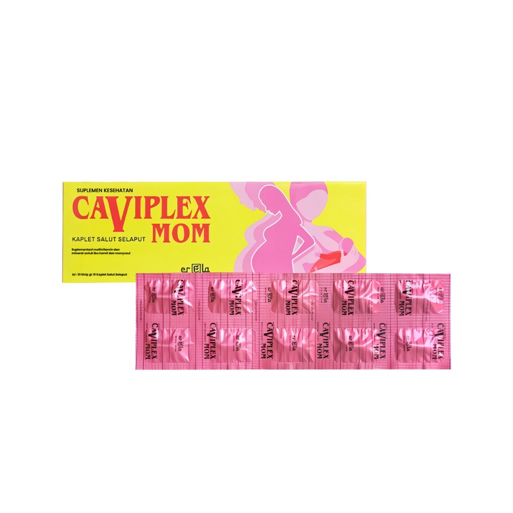 Jual Caviplex MOM Strip isi 10 Tablet Nutrisi Vitamin Ibu Hamil dan ...