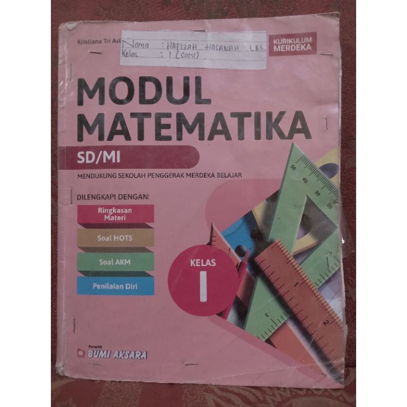 Jual Modul Matematika Kelas 1 SD Kurikulum Merdeka | Shopee Indonesia