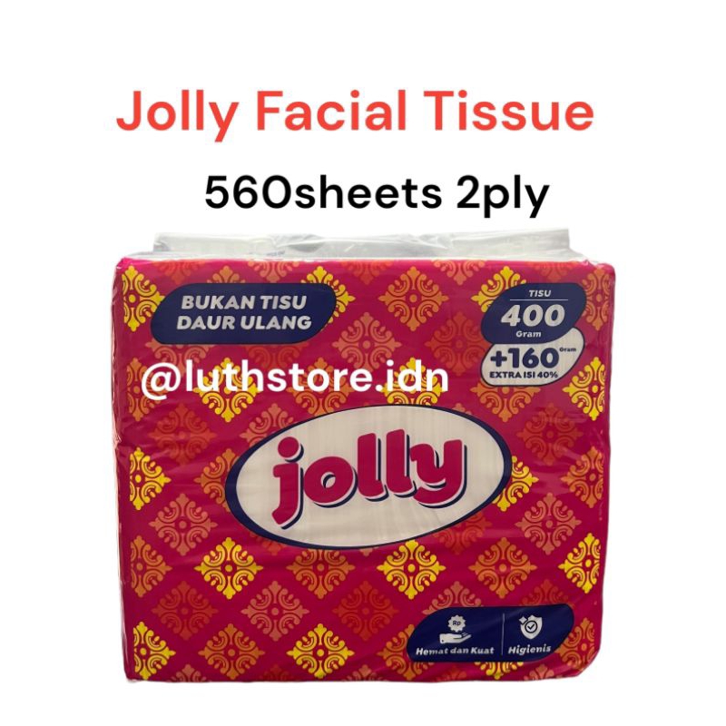 Jual TISU JOLLY FACIAL TISSUE 560GRM 2PLY | Shopee Indonesia