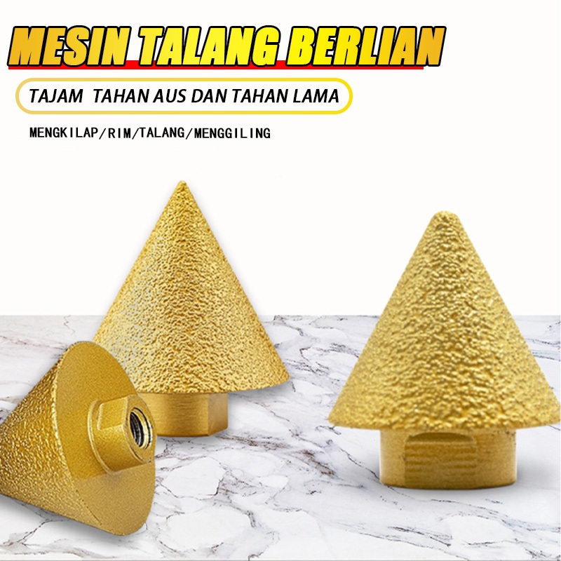 Jual Mata CNC Router 38/50mm Diamond Chamfer Profil Batu Granit Marmer ...