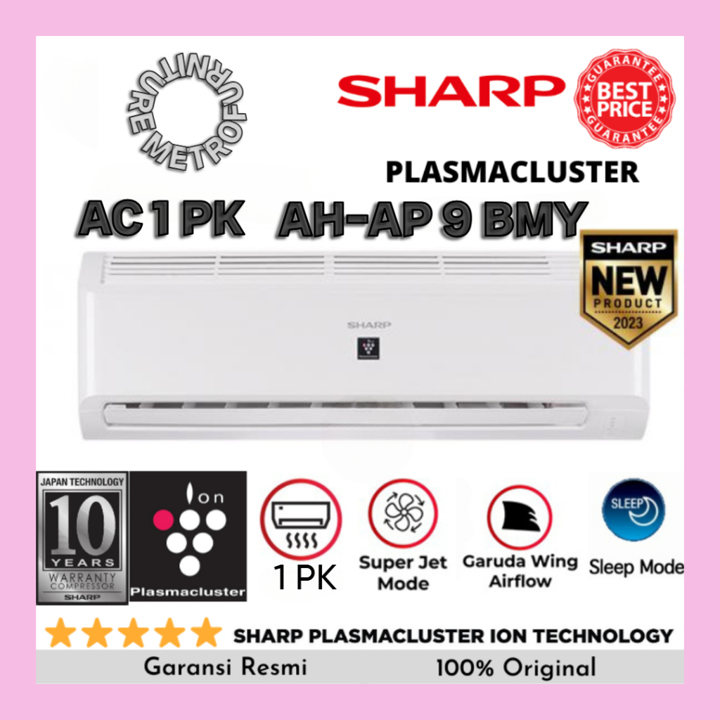 Jual AC SHARP R32 PLASMACLUSTER 1 PK SHARP AC PLASMACLUSTER 1 PK AH-AP ...