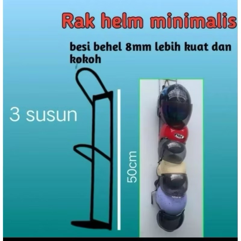 Jual Rak Helm Minimalis 5 susun | Shopee Indonesia
