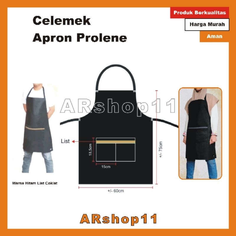 Jual Celemek Apron Proline , Rompi , Celemek Berkantong | Shopee Indonesia