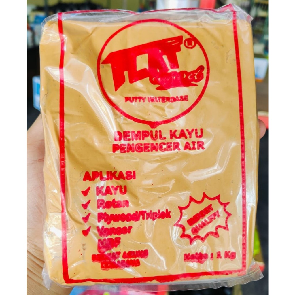 Jual DEMPUL KAYU FLAT WOOD ORIGINAL 1 KG / PLAMIR KAYU / DEMPUL KAYU ...
