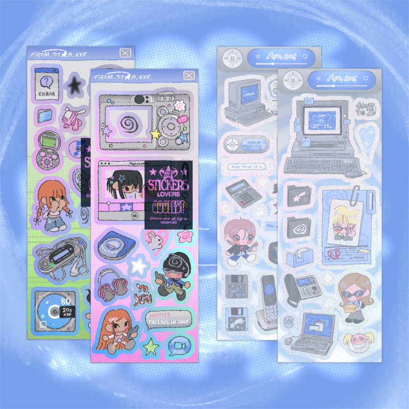 Jual [from.star] Y2K HOLOGRAM STICKER | Deco Sticker | Shopee Indonesia