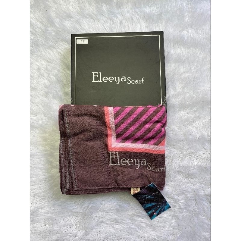Hijab Segiempat Motif Syari Eleeya Scarf Ukuran 140 X 140